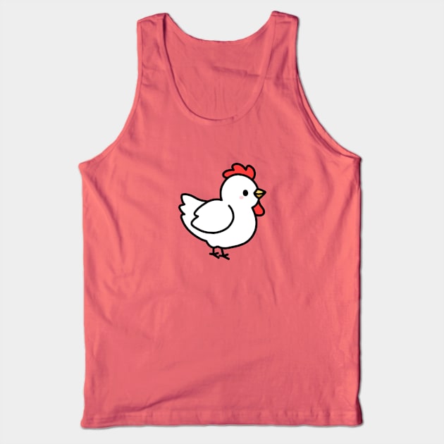 Chicken Tank Top by littlemandyart